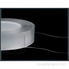 Cinta nano-stick lavable de doble cara transparente